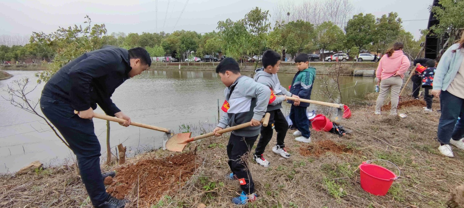 自愿效劳丨我司开展学雷锋义务植树活动 - 公司要闻 - 湖南万达项目治理有限公司【官网】